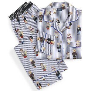Polo Ralph Lauren Madison Pajama Set Snowfall Blue - 4P0704